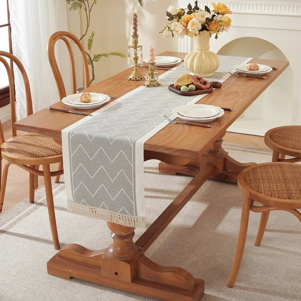 Home Decor Nordic Style Table Runner with Tassel Polyester Table Cover Waterproof Washable Table Flag Festival
Home Decor Nordic Style Table Runner with Tassel Polyester Table Cover Waterproof Washable Table Flag Festival