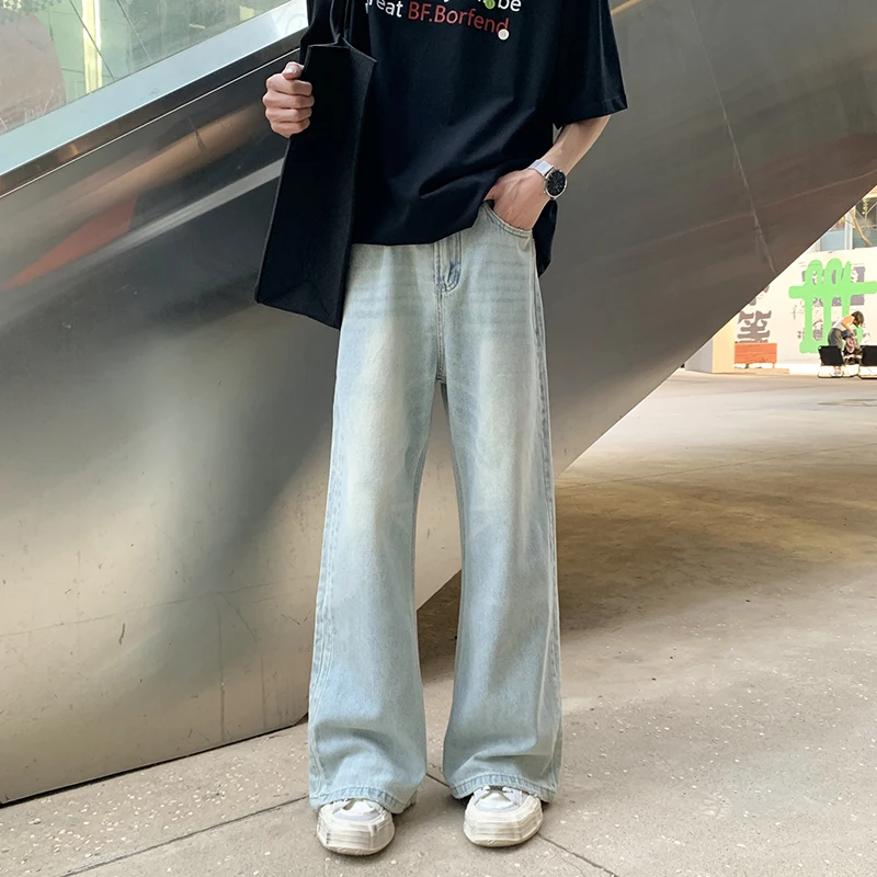 Baggy Vintage Men's Jeans Autumn New Light Blue Fashion Wide-leg Trousers Streetwear Personality Youth Denim Pants
Baggy Vintage Men's Jeans Autumn New Light Blue Fashion Wide-leg Trousers Streetwear Personality Youth Denim Pants