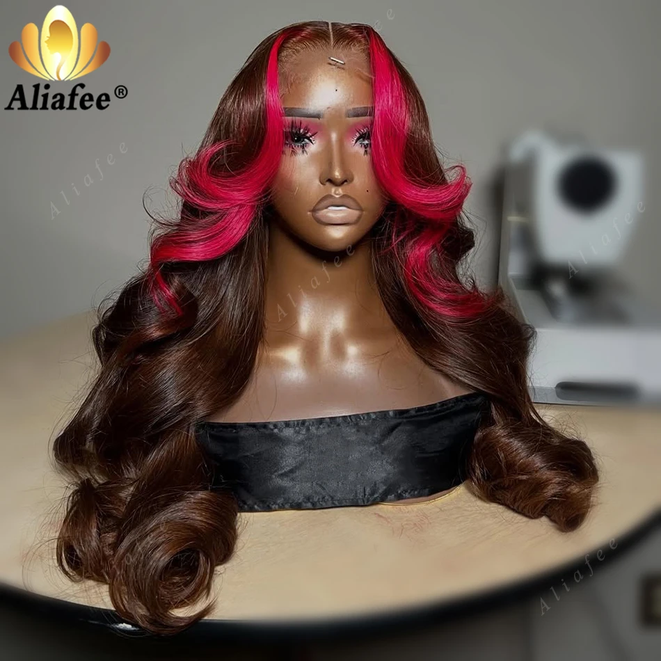 Premium Highlight Dark Chocolate Brown Vibrant Pink Body Wave 13x6 Transparent Lace Frontal 100%Human Hair Wig Popular Hairstyle
Premium Highlight Dark Chocolate Brown Vibrant Pink Body Wave 13x6 Transparent Lace Frontal 100%Human Hair Wig Popular Hairstyle