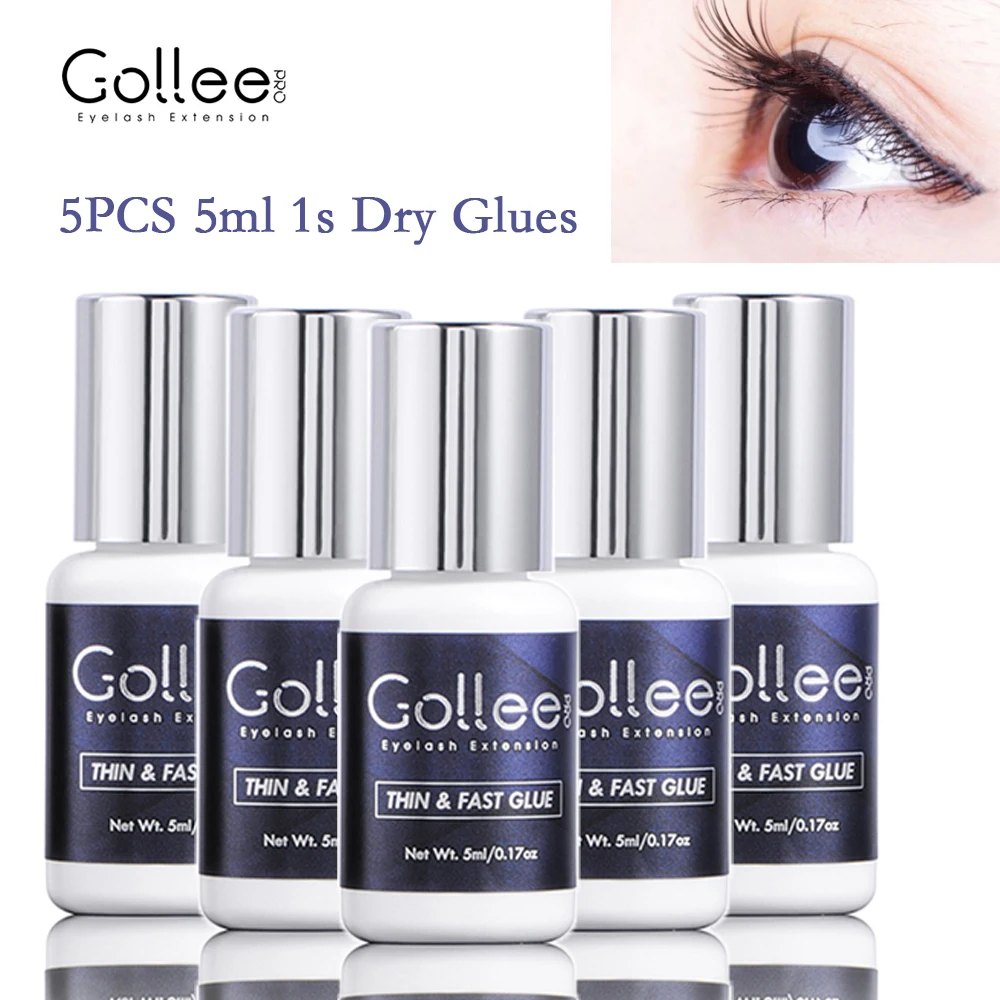Gollee Glue for Eyelash Extensions 5PCS 5ML Bonder Glue Lash Extension Supplies Lash Glue Super Bonder Lash accelerator Set
Gollee Glue for Eyelash Extensions 5PCS 5ML Bonder Glue Lash Extension Supplies Lash Glue Super Bonder Lash accelerator Set