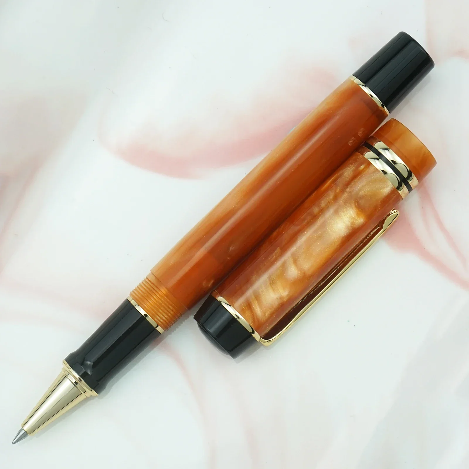 Kaigelu 316 Brown Celluloid Rollerball Pen with Refill Marble Pattern Writing Gift Pen for Office Business School Supplies
Kaigelu 316 Brown Celluloid Rollerball Pen with Refill Marble Pattern Writing Gift Pen for Office Business School Supplies