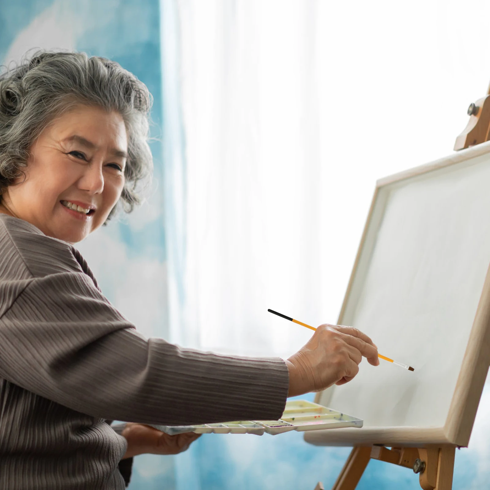 6pcs Wolf Hair Painting Brushes Versatile Artist Tools for Oil Watercolor School DIY Craft Art Activities Brush Set
6pcs Wolf Hair Painting Brushes Versatile Artist Tools for Oil Watercolor School DIY Craft Art Activities Brush Set