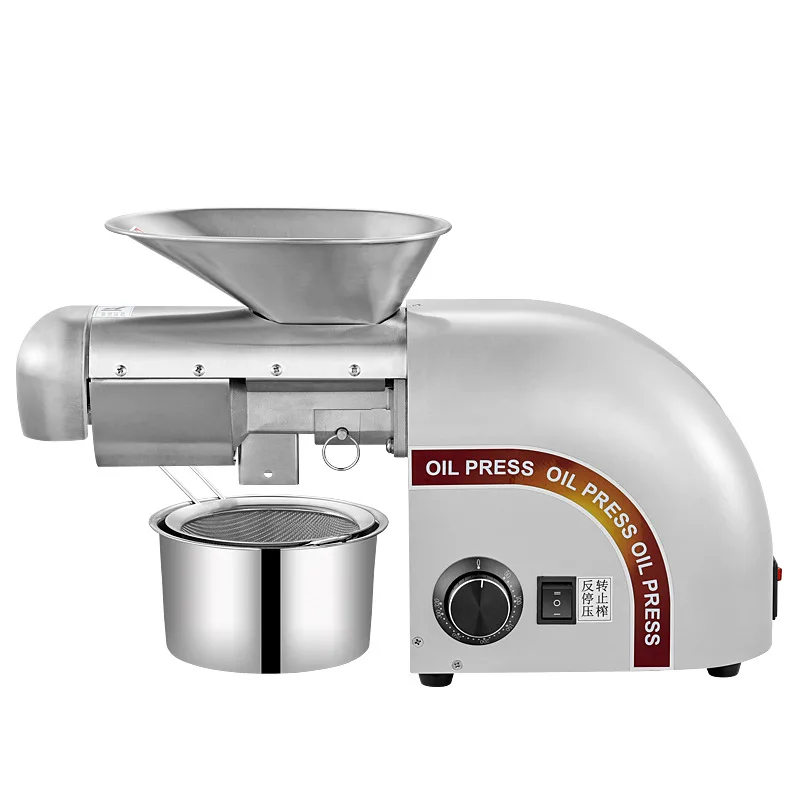 Automatic household commercial oil press Stainless steel small oil press Household oil press
Automatic household commercial oil press Stainless steel small oil press Household oil press