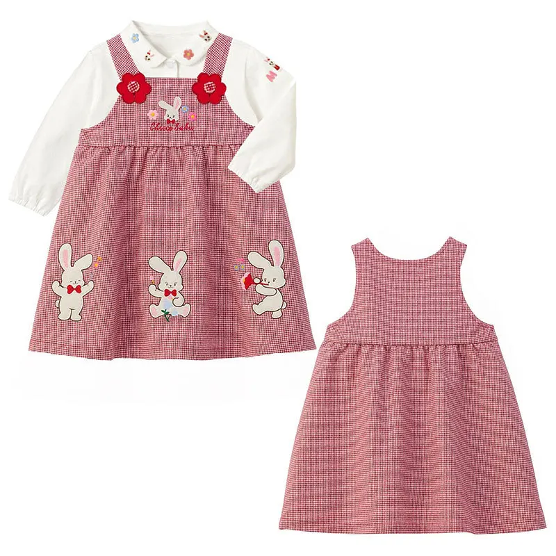 Детская юбка-комбинезон, весенне-осеннее новое клетчатое платье с милым кроликом и цветочной вышивкой для девочек
Детская юбка-комбинезон, весенне-осеннее новое клетчатое платье с милым кроликом и цветочной вышивкой для девочек
