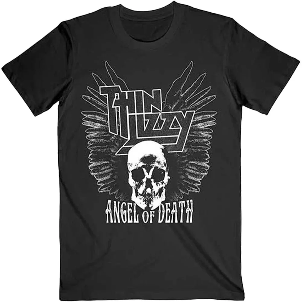 Тонкая футболка Lizzy Angel of Death с периферийным узором и принтом, летняя роскошная брендовая хлопковая мужская и женская футболка с коротким рукавом
Тонкая футболка Lizzy Angel of Death с периферийным узором и принтом, летняя роскошная брендовая хлопковая мужская и женская футболка с коротким рукавом