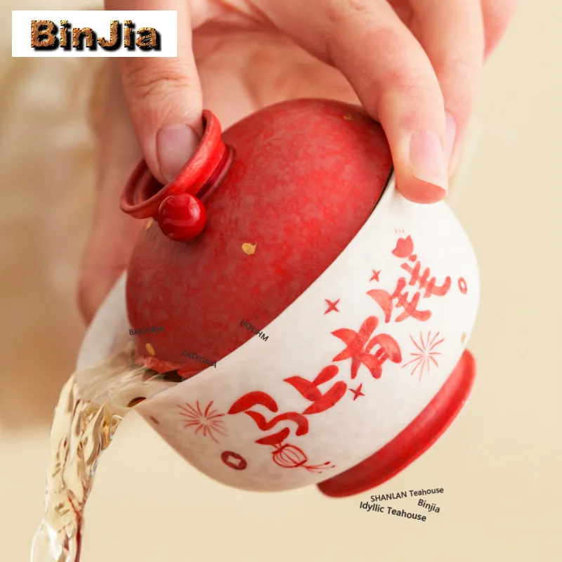 100ml Sprinkle Gold Get Rich Horse Year Happy Gaiwan Luxury Not Hot Tea Tureen Tea Bowl With Lid Kit Tea Making Cover Bowl Craft
100ml Sprinkle Gold Get Rich Horse Year Happy Gaiwan Luxury Not Hot Tea Tureen Tea Bowl With Lid Kit Tea Making Cover Bowl Craft