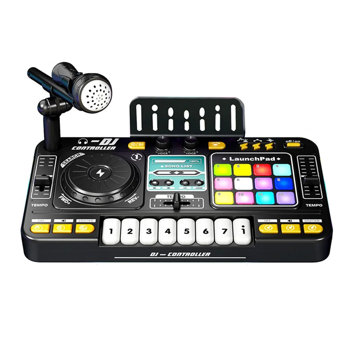 A03R Детский симулятор Многофункциональный DJ-микшер Контроллер Электронный орган DJ-плеер Музыкальная развлекательная игрушка
A03R Детский симулятор Многофункциональный DJ-микшер Контроллер Электронный орган DJ-плеер Музыкальная развлекательная игрушка