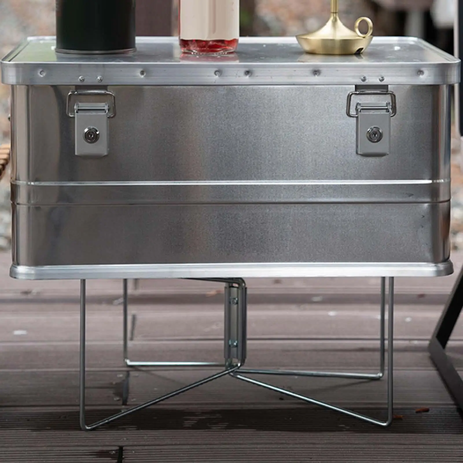 Folding Cooler Stand Box Stand Fridge Ice Box Holder for BBQ Camping Cooking
Folding Cooler Stand Box Stand Fridge Ice Box Holder for BBQ Camping Cooking