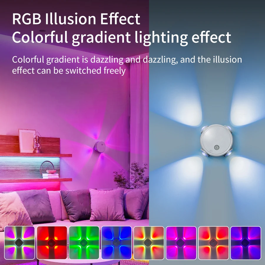 4-Headed Cat Eye Wall Lamp RGB Magnetic Rechargeable Motion Sensor Night Light 3colors Bedroom Stair Bedside Closet Ambient Lamp
4-Headed Cat Eye Wall Lamp RGB Magnetic Rechargeable Motion Sensor Night Light 3colors Bedroom Stair Bedside Closet Ambient Lamp