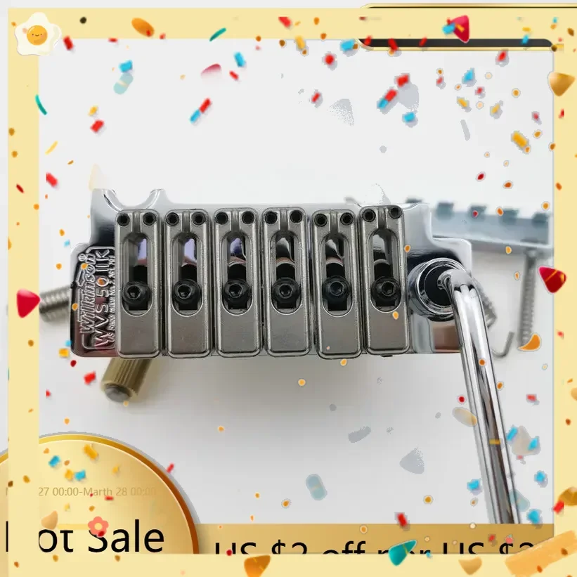 New Hot Sale-Wilkinson WVS50IIK Guita Tremolo Bridge With matching Satin Saddles Chrome high quality in stock
New Hot Sale-Wilkinson WVS50IIK Guita Tremolo Bridge With matching Satin Saddles Chrome high quality in stock