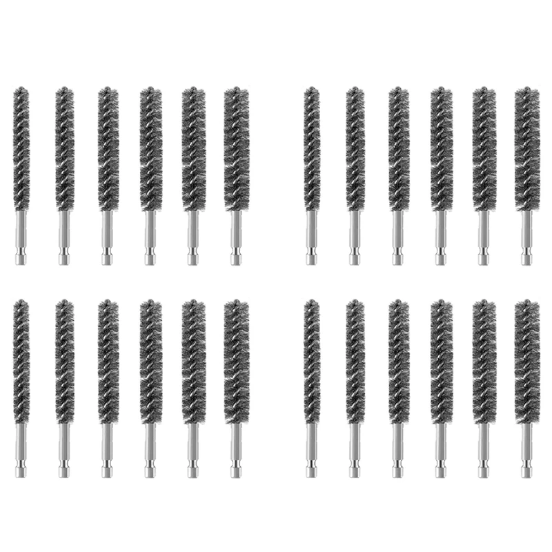 Щетка ABMO, проволочная щетка с щетиной из нержавеющей стали для чистки электрической дрели, проволочная щетка с шестигранной ручкой, 24 шт. 
Щетка ABMO, проволочная щетка с щетиной из нержавеющей стали для чистки электрической дрели, проволочная щетка с шестигранной ручкой, 24 шт.