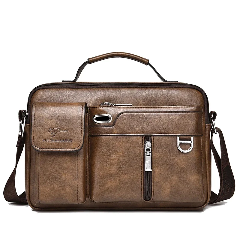 Kangaroo Men Shoulder Crossbody Bag For Husband PU Leather Vintage Business Messenger Tote Male Designer Small Handbag
Kangaroo Men Shoulder Crossbody Bag For Husband PU Leather Vintage Business Messenger Tote Male Designer Small Handbag