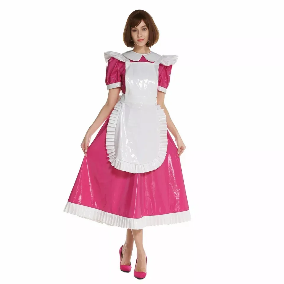 Sissy Girl pink Pvc lockable dress French maid cosplay Costumes Tailor-made
Sissy Girl pink Pvc lockable dress French maid cosplay Costumes Tailor-made