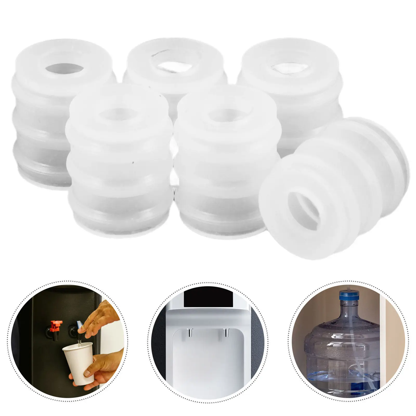 6Pcs Heat Resistant Silicone Water Pump Sealing Ring Compatible with Barreled Bucket Bottle Dispenser Pressing Drinking System
6Pcs Heat Resistant Silicone Water Pump Sealing Ring Compatible with Barreled Bucket Bottle Dispenser Pressing Drinking System