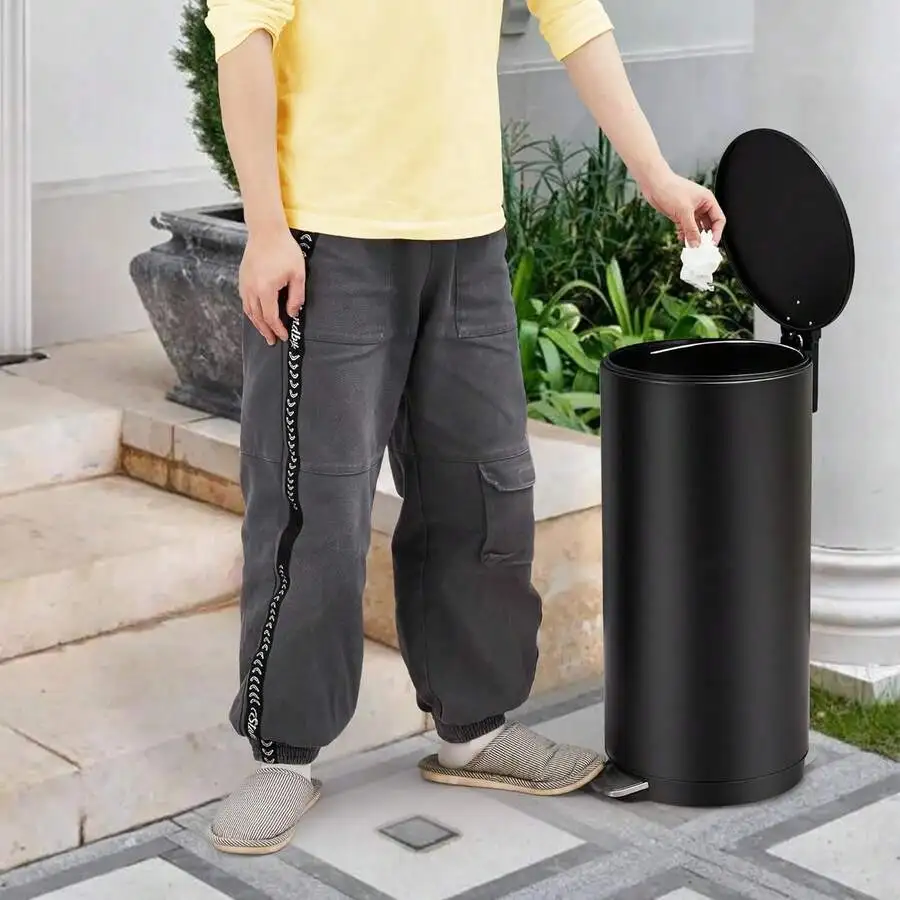 30L Round Step Trash Can With Lid And Foot Pedal For Kitchen Bathroom Bedroom Office
30L Round Step Trash Can With Lid And Foot Pedal For Kitchen Bathroom Bedroom Office