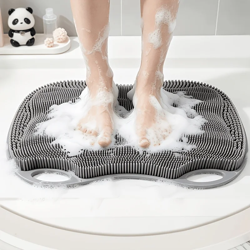 Silicone Foot Scrub Pad with Suction Cups, Soft and Smooth Foot Massage Pad, Modern Bathroom Accessory
Silicone Foot Scrub Pad with Suction Cups, Soft and Smooth Foot Massage Pad, Modern Bathroom Accessory