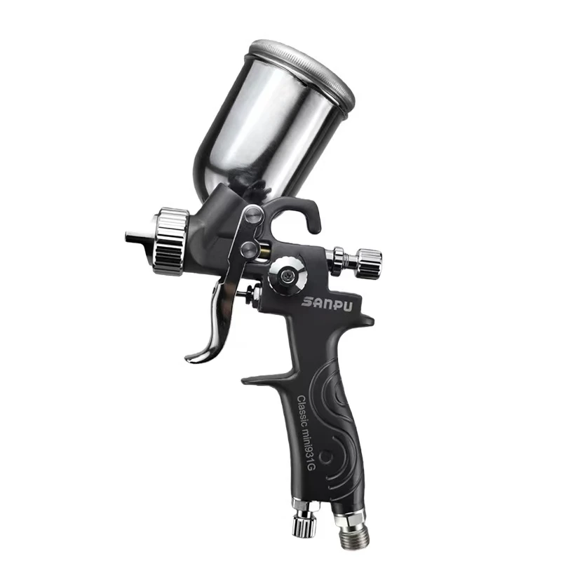 Mini 931G HVLP Compact Spray Gun 125ml Plastic Cup (Aluminum Alloy Canister) Precision Touch-Up Spray Gun for Car Painting Small
Mini 931G HVLP Compact Spray Gun 125ml Plastic Cup (Aluminum Alloy Canister) Precision Touch-Up Spray Gun for Car Painting Small
