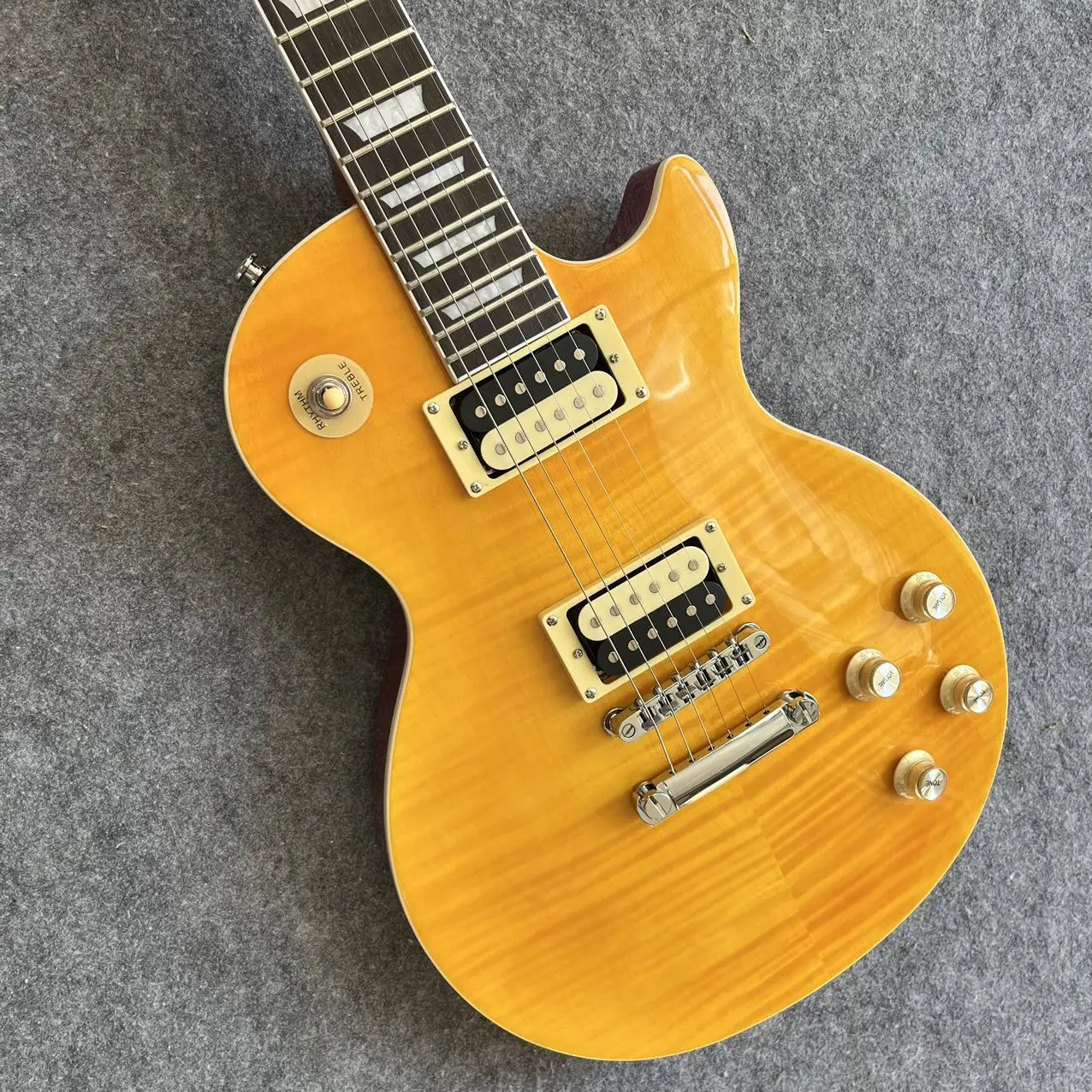 Custom Electric Guitar,Rosewood Fingerboard, Yellow Body Made in China Fast Shipping
Custom Electric Guitar,Rosewood Fingerboard, Yellow Body Made in China Fast Shipping