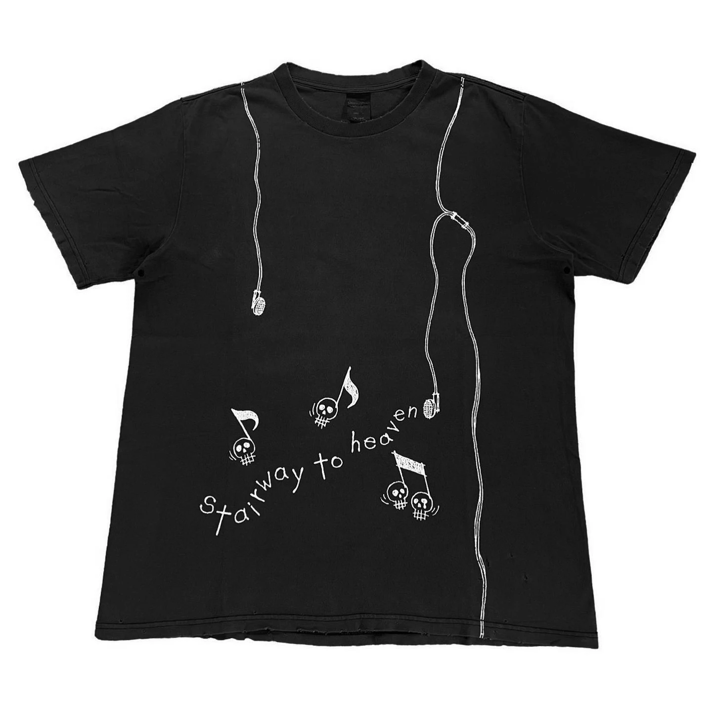 Heavier 260G Heaven's Staircase Short Sleeve T-Shirt by Wang Studio Rock Band Style Casual Cotton Tee
Heavier 260G Heaven's Staircase Short Sleeve T-Shirt by Wang Studio Rock Band Style Casual Cotton Tee