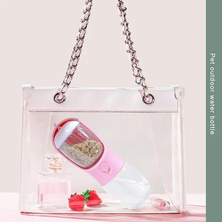 2 in 1 300ml Portable Food Grade Material Dog Cat Travel Pet Water Cup Bottle with Food Dispenser
2 in 1 300ml Portable Food Grade Material Dog Cat Travel Pet Water Cup Bottle with Food Dispenser