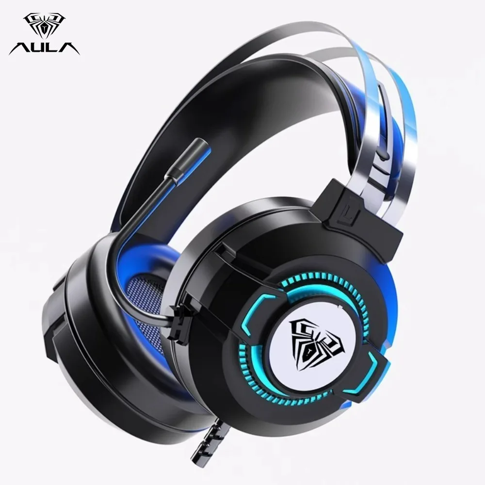 AULA S602 Проводная игровая гарнитура с микрофоном SVirtual Surround Bass RGB Light с шумоподавлением для настольного компьютера, ПК, наушники
AULA S602 Проводная игровая гарнитура с микрофоном SVirtual Surround Bass RGB Light с шумоподавлением для настольного компьютера, ПК, наушники