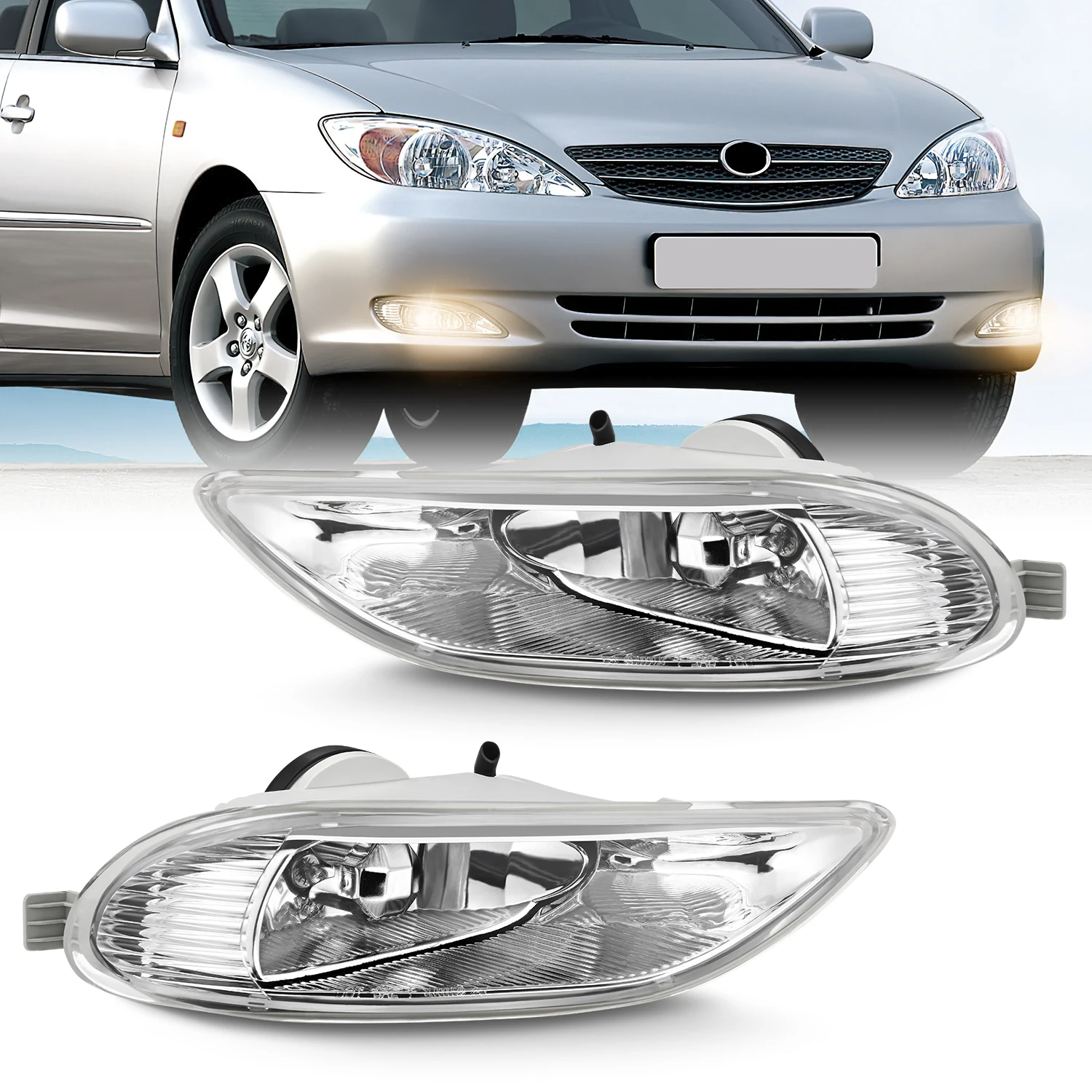 Nilight Fog Light Assembly Compatible with 2002 2003 2004 Toyota Camry 2005 2006 2007 2008 Toyota Corolla 2002 2003 2004 Toyota Camry Fog Lamps Replacement Clear Lens with 9006 12V 55W Bulbs
Nilight Fog Light Assembly Compatible with 2002 2003 2004 Toyota Camry 2005 2006 2007 2008 Toyota Corolla 2002 2003 2004 Toyota Camry Fog Lamps Replacement Clear Lens with 9006 12V 55W Bulbs