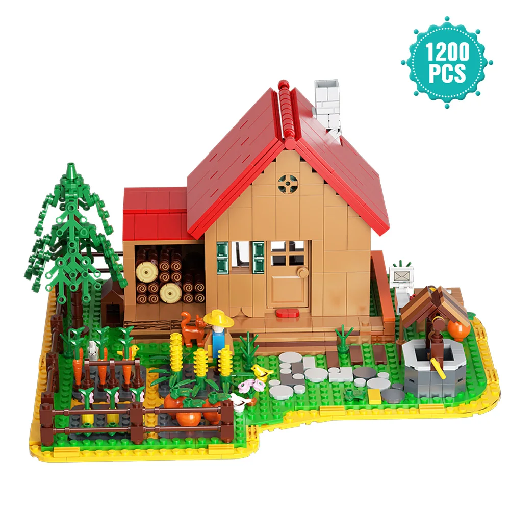 Farmhouse Building Block Toy Kit, Game Farm Playset Building Set, 1200 Pieces DIY Farm House Building Kits for Adults and Fans
Farmhouse Building Block Toy Kit, Game Farm Playset Building Set, 1200 Pieces DIY Farm House Building Kits for Adults and Fans