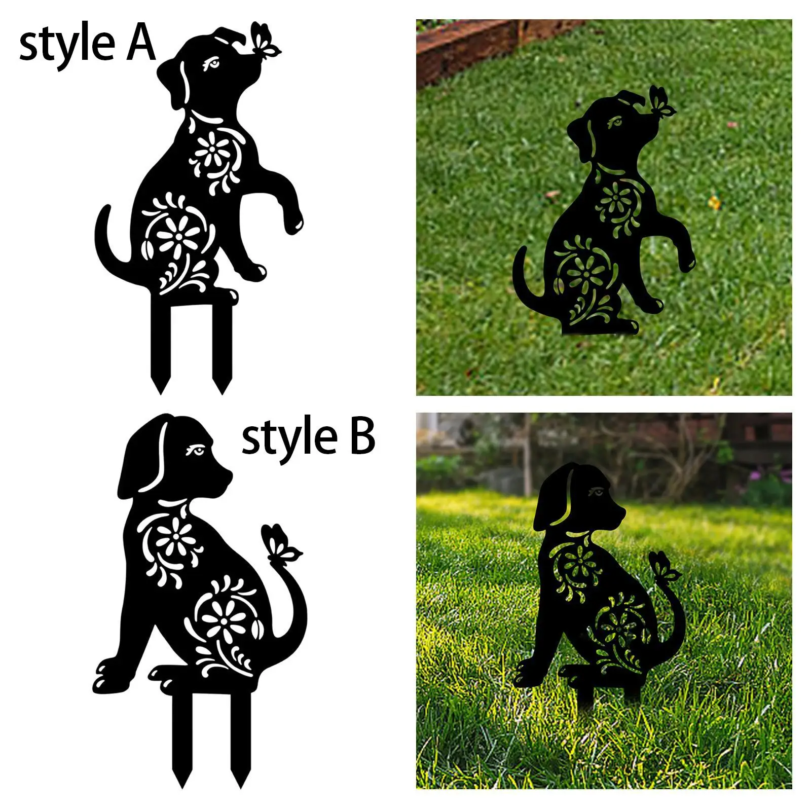 Garden Stake Decorations Animal Silhouette Metal Painted Garden Decor Hollow Dog Garden Stake for Yard Home Lawn Outdoor Garden
Garden Stake Decorations Animal Silhouette Metal Painted Garden Decor Hollow Dog Garden Stake for Yard Home Lawn Outdoor Garden