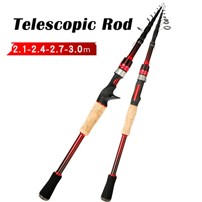 TOLU Telescopic Fishing Rod Spinning/Casting 2.1M-3M Carbon Fishing Rod M Power Ceramic guide ring metal hook
TOLU Telescopic Fishing Rod Spinning/Casting 2.1M-3M Carbon Fishing Rod M Power Ceramic guide ring metal hook