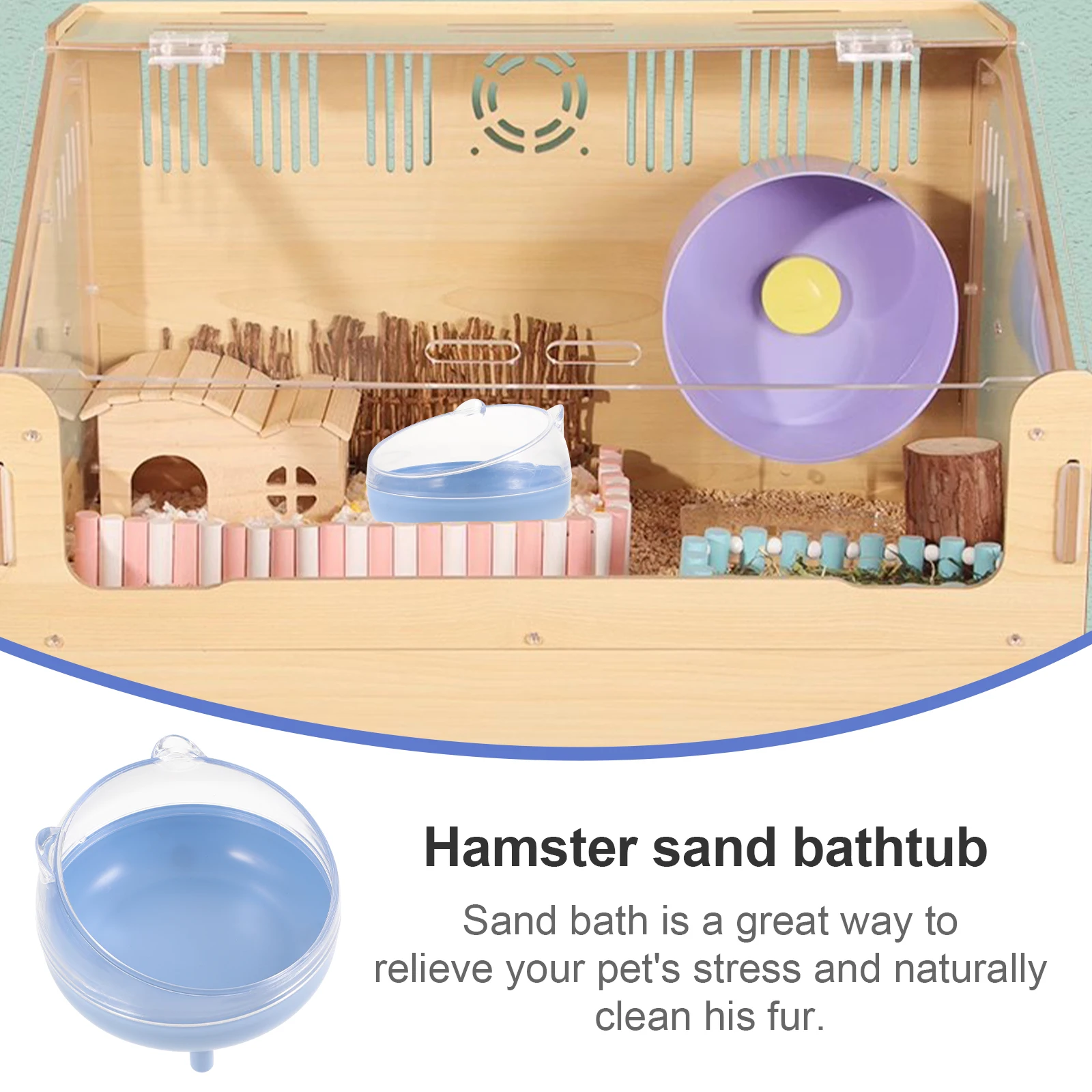 Hamster Sand Bath Container Durable Plastic House for Small Pets Portable Travel HalfTransparent Detachable Lid Safe Stress
Hamster Sand Bath Container Durable Plastic House for Small Pets Portable Travel HalfTransparent Detachable Lid Safe Stress