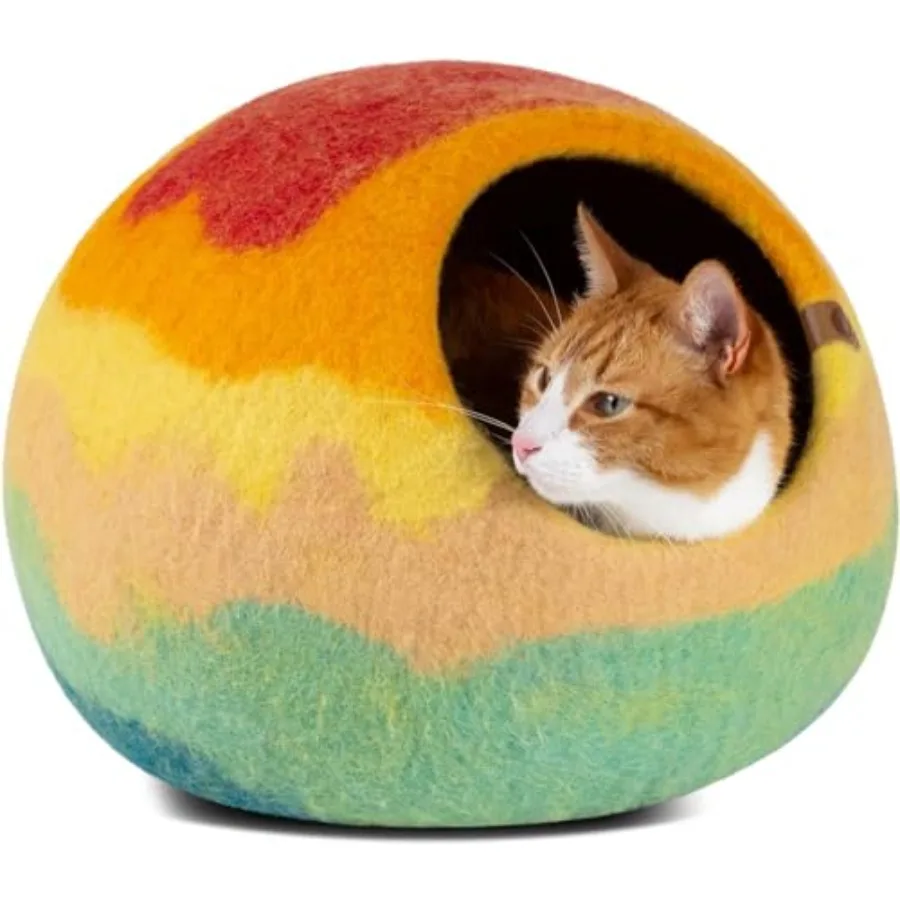 Кошачья лежанка Cat Cave Premium из войлока для домашних кошек, ручной работы из мериносовой шерсти
Кошачья лежанка Cat Cave Premium из войлока для домашних кошек, ручной работы из мериносовой шерсти