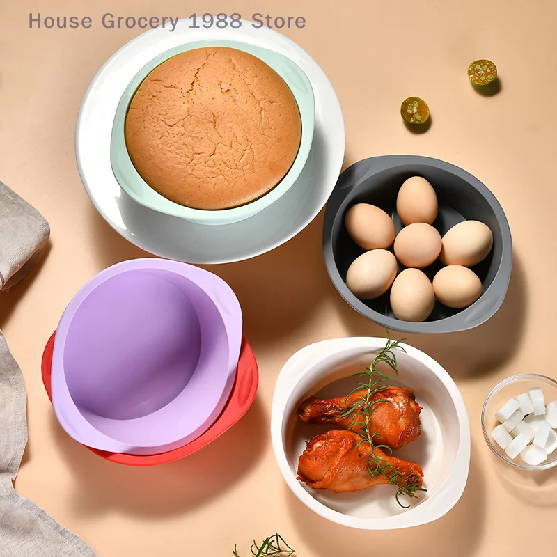1/2Pcs Silicone Square Round Cake Mold Plate Non-Stick Anti-Slip Handle Oven And Air Fryer Safe Toast Mould Bread Pastry Mould
1/2Pcs Silicone Square Round Cake Mold Plate Non-Stick Anti-Slip Handle Oven And Air Fryer Safe Toast Mould Bread Pastry Mould