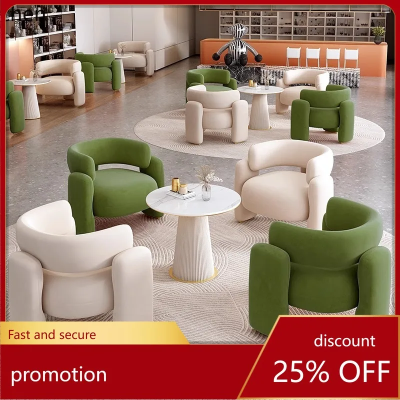 HXL Single Business Rest Area Sofa Light Luxury Reception Negotiation Table and Chair Set
HXL Single Business Rest Area Sofa Light Luxury Reception Negotiation Table and Chair Set