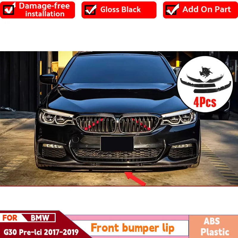 MP Style For G30 Car Front Bumper Lip Splitter Spolier Body Kit Winglet Aprons Guard Covers For BMW G30 G31 M Sport 2017-2019
MP Style For G30 Car Front Bumper Lip Splitter Spolier Body Kit Winglet Aprons Guard Covers For BMW G30 G31 M Sport 2017-2019