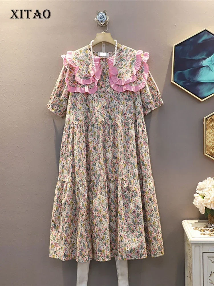 XITAO Ruffle Dress Fashion New Women Pleated Patchwork Small Fresh Casual Style Loose 2024 Summer Elegant Dress LDD1435
XITAO Ruffle Dress Fashion New Women Pleated Patchwork Small Fresh Casual Style Loose 2024 Summer Elegant Dress LDD1435