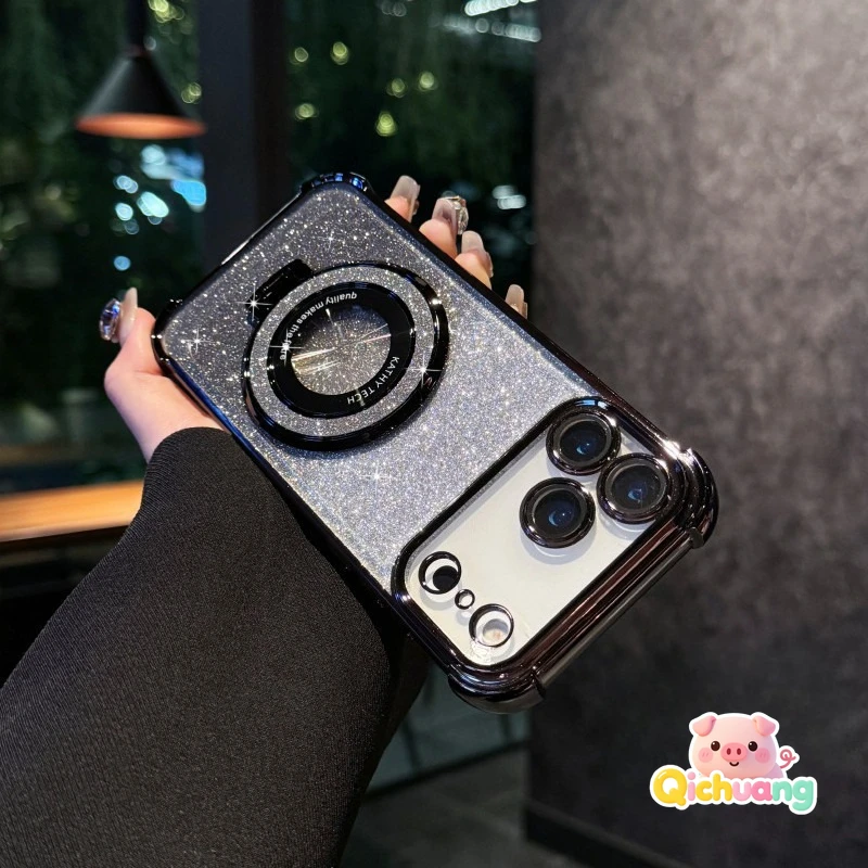 Glitter Bracket Clear Phone Case For OPPO A6 A5 A3 Pro A3X A12E A12 A11S A9 A5 2020 A5S A3S Reno 5Z 4 Four-corners Cover
Glitter Bracket Clear Phone Case For OPPO A6 A5 A3 Pro A3X A12E A12 A11S A9 A5 2020 A5S A3S Reno 5Z 4 Four-corners Cover