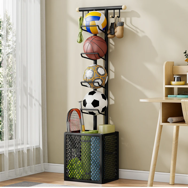 Multi-functional Storage Rack Home Gym Organizer Yoga Mat Basket For Indoor Living Room Basketball Soccer Equipment Holder
Multi-functional Storage Rack Home Gym Organizer Yoga Mat Basket For Indoor Living Room Basketball Soccer Equipment Holder