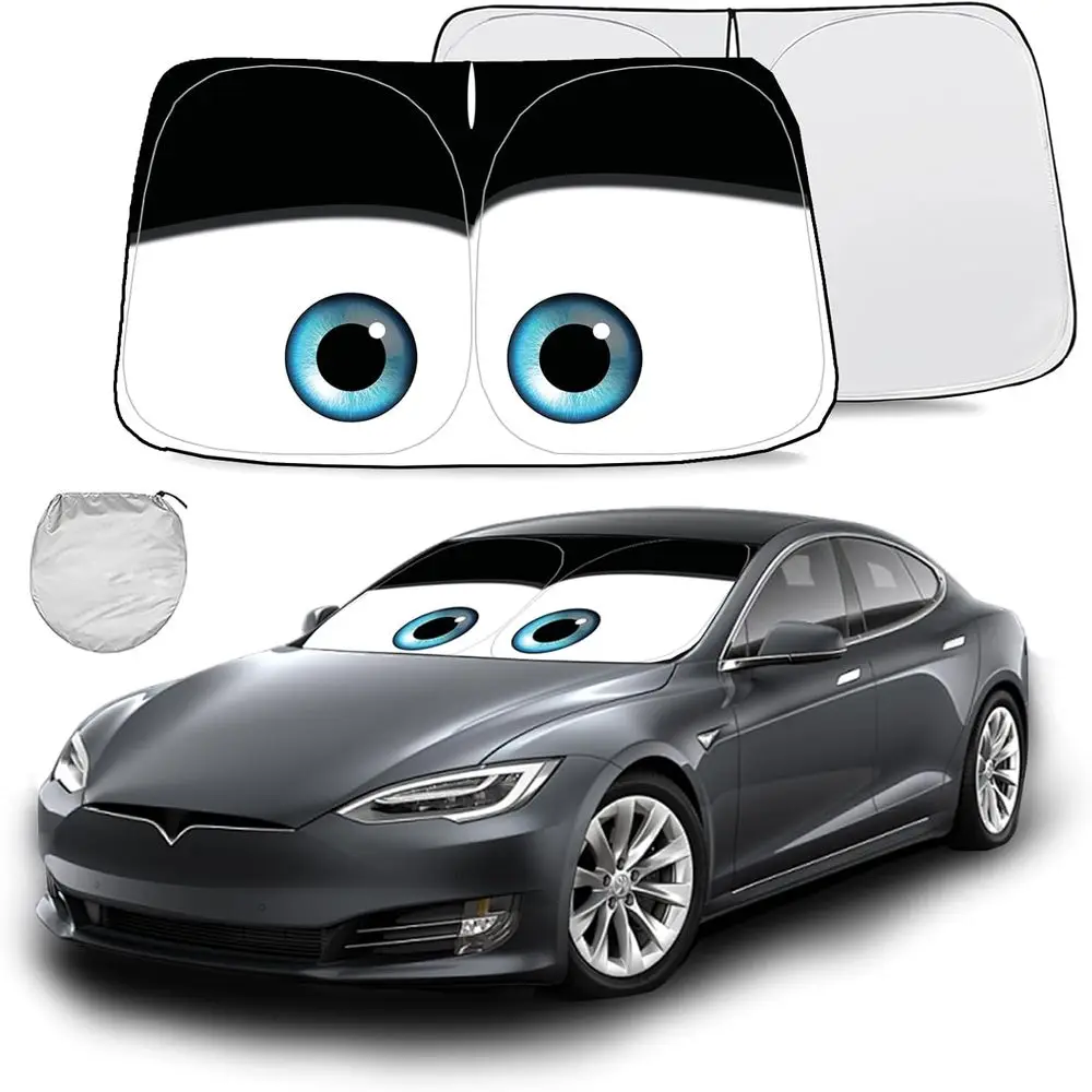 Windshield Sun Shade for Tesla Model Y/3 Accessories 2025 Car Front Window Shade 100% Blackout Dual-Sided UV Protection (Black E
Windshield Sun Shade for Tesla Model Y/3 Accessories 2025 Car Front Window Shade 100% Blackout Dual-Sided UV Protection (Black E