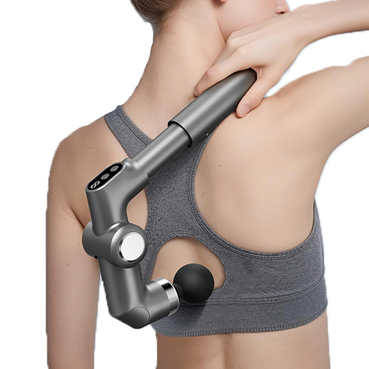 New electric fascia gun, foldable and extendable massage hammer, high-frequency vibration deep relaxation muscle massager
New electric fascia gun, foldable and extendable massage hammer, high-frequency vibration deep relaxation muscle massager