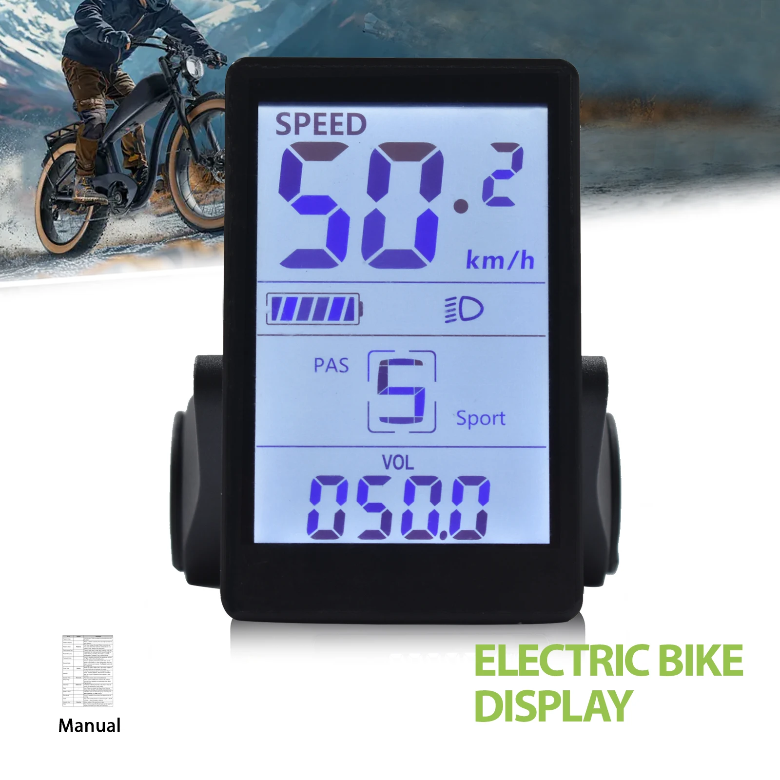 M6H Electric Bike Computer Cycling Speedometer 24V/36V/48V/60V Waterproof Cadence Speed Smart Bicycle Odometer Roadbike Mtb
M6H Electric Bike Computer Cycling Speedometer 24V/36V/48V/60V Waterproof Cadence Speed Smart Bicycle Odometer Roadbike Mtb