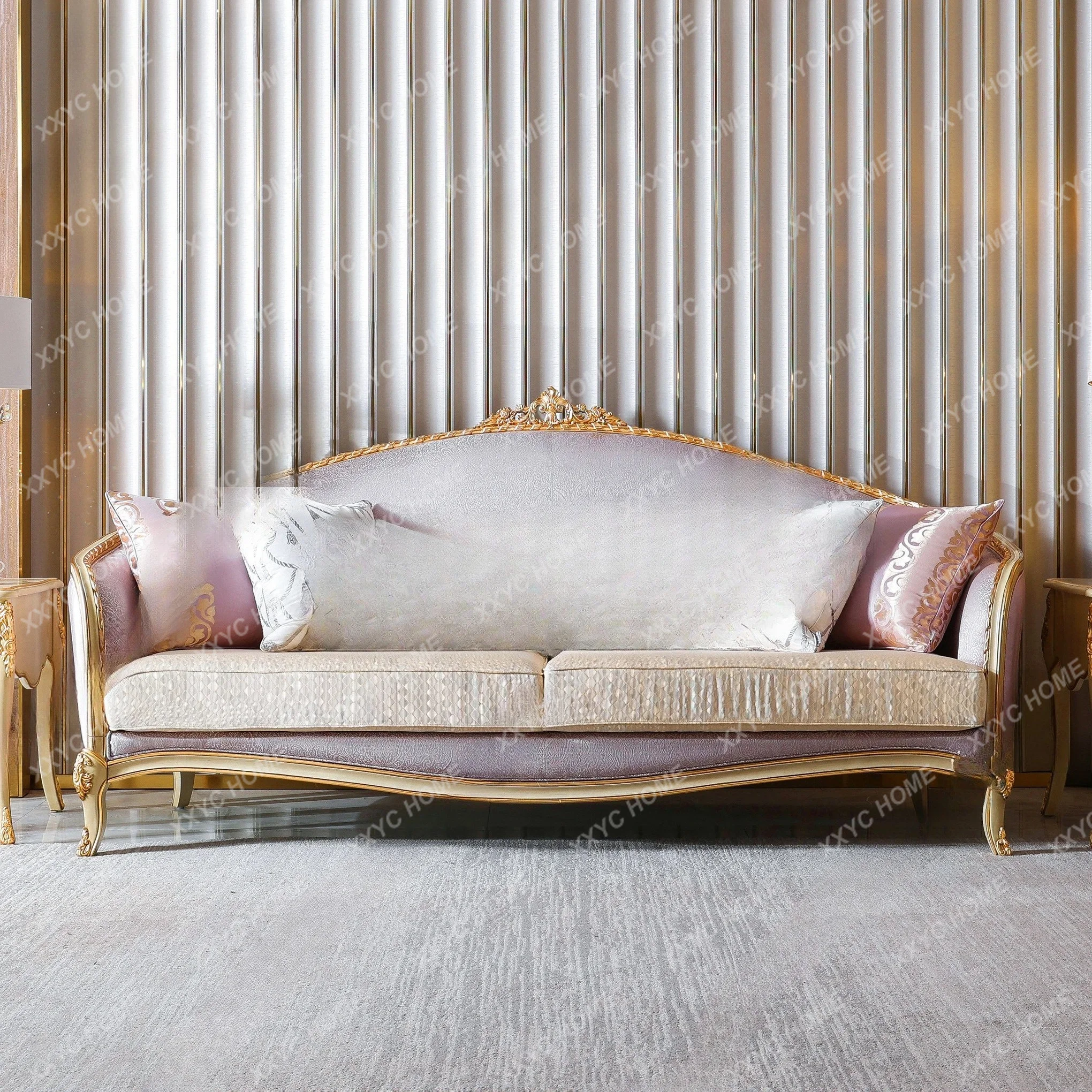 all-solid wood retro modern fabric sofa high-end custom villa furniture FT
all-solid wood retro modern fabric sofa high-end custom villa furniture FT