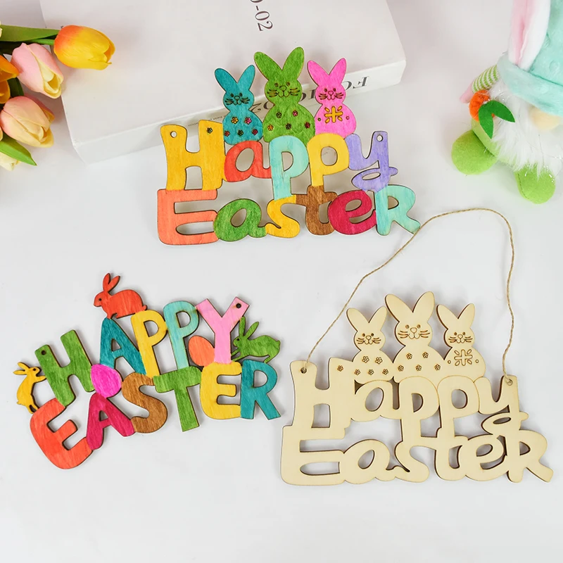 Easter Wooden Pendant Cute Bunny Rabbit Hanging Sign Oranments 2025 Easter Party Decoration For Home Kids DIY Painted Crafts
Easter Wooden Pendant Cute Bunny Rabbit Hanging Sign Oranments 2025 Easter Party Decoration For Home Kids DIY Painted Crafts