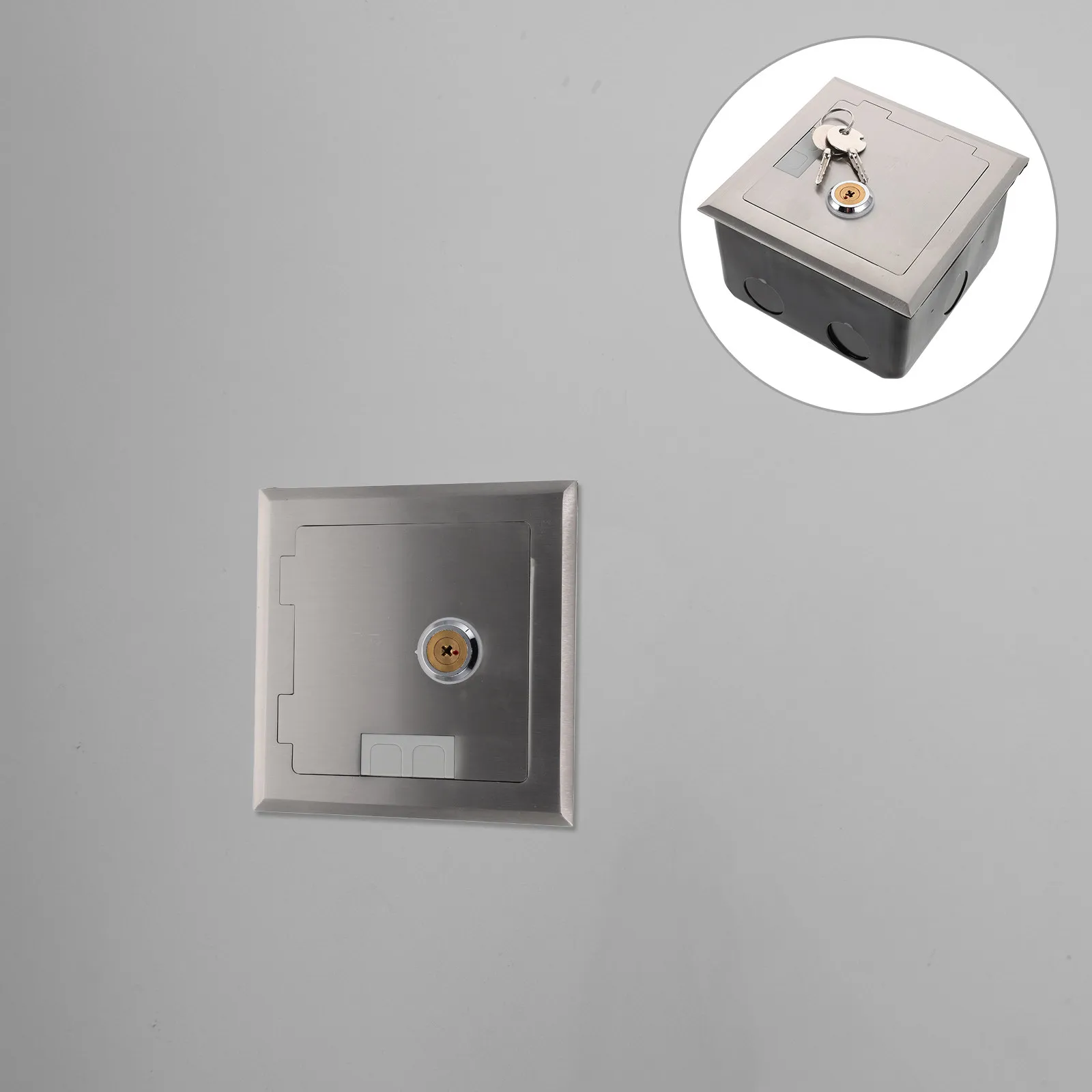 Waterproof Stainless Steel Flush Floor Outlet Recessed Lockable Floor Socket Cover for Bank Office Industrial Use Protective
Waterproof Stainless Steel Flush Floor Outlet Recessed Lockable Floor Socket Cover for Bank Office Industrial Use Protective