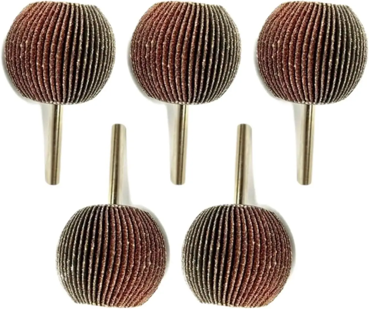 5PCS Spherical Sandpaper Flap Wheel 6mm(1/4") Shank 60-120 Grit Abrasive Rotary Tool Accessories
5PCS Spherical Sandpaper Flap Wheel 6mm(1/4") Shank 60-120 Grit Abrasive Rotary Tool Accessories