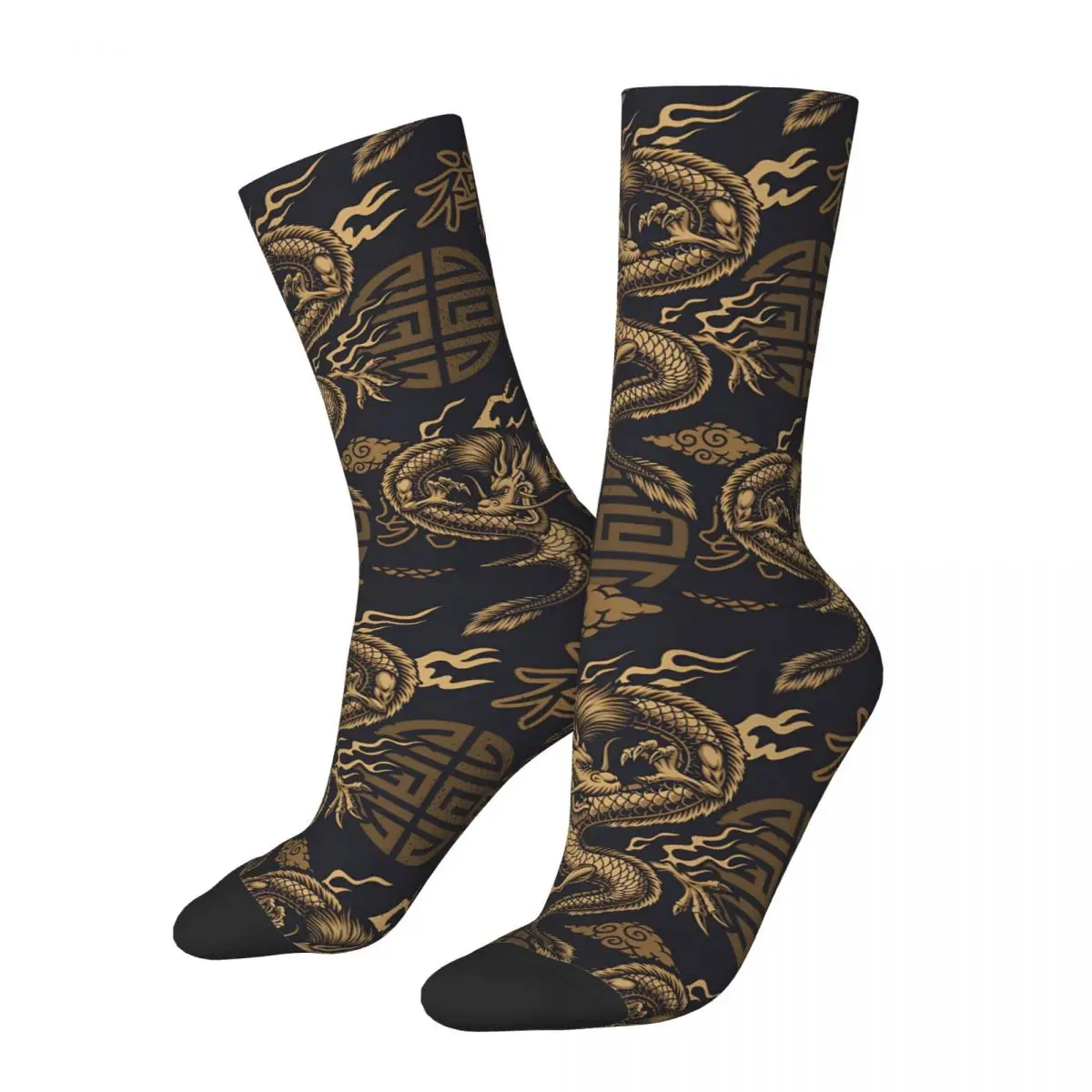 Retro Dragon Ancient Golden Japanese Mythology Creature Men's Socks Street Style Pattern Printed Crazy Crew Sock
Retro Dragon Ancient Golden Japanese Mythology Creature Men's Socks Street Style Pattern Printed Crazy Crew Sock