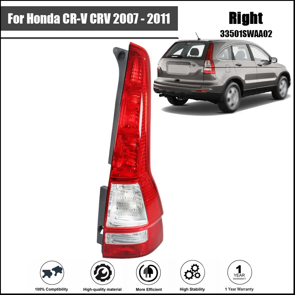 For Honda CR-V CRV 2007 2008 2009 2010 2011 Tail Light Brake Lamp Passenger Side
For Honda CR-V CRV 2007 2008 2009 2010 2011 Tail Light Brake Lamp Passenger Side