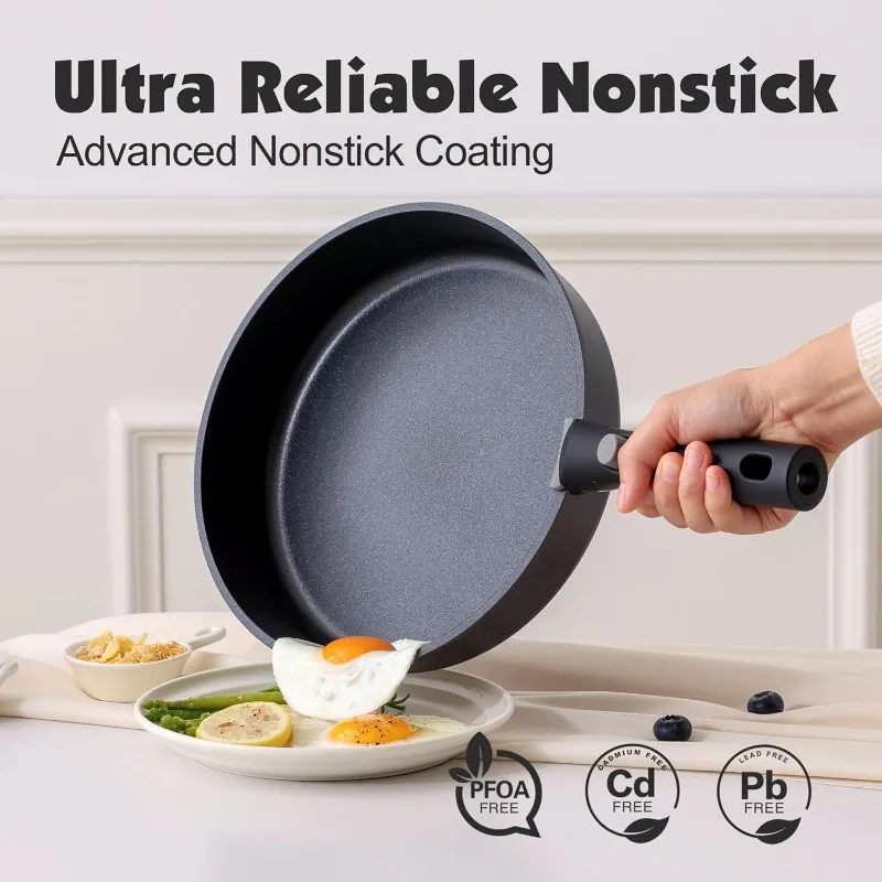 17 Piece Pots and Pans Set, Nonstick Detachable Handle Cookware Set, Induction Kitchen Cookware Set with Removable Handle
17 Piece Pots and Pans Set, Nonstick Detachable Handle Cookware Set, Induction Kitchen Cookware Set with Removable Handle