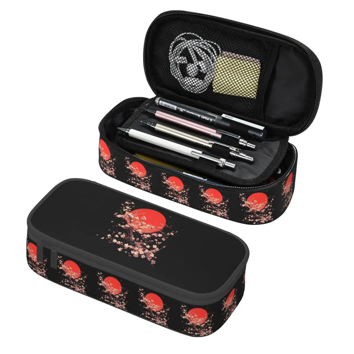 Пеналы для карандашей и ручек с изображением красной луны и цветущих веток, большая коробка для хранения канцелярских принадлежностей, сумка для карандашей для студентов
Пеналы для карандашей и ручек с изображением красной луны и цветущих веток, большая коробка для хранения канцелярских принадлежностей, сумка для карандашей для студентов
