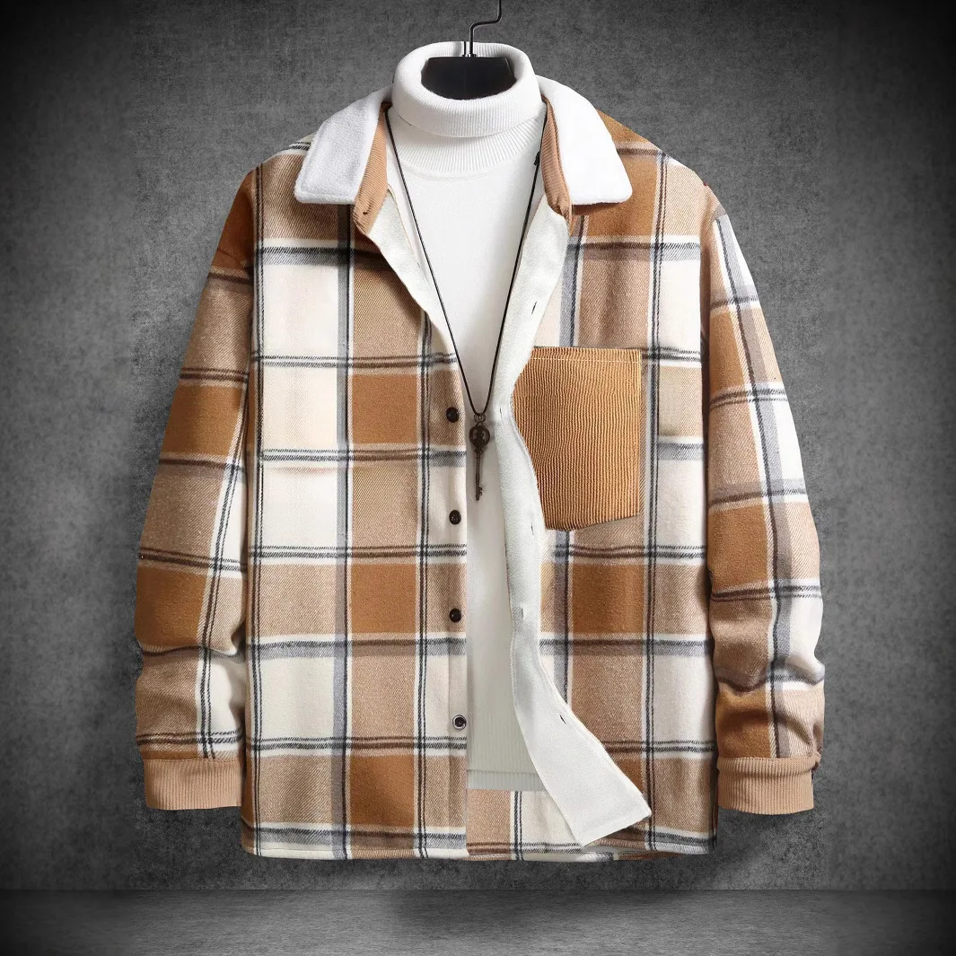 High Quality Vintage Mens Plaid Brushed Shirt Spring Autumn Long Sleeve Loose Casual Top Streetwear Student Casual Shirts
High Quality Vintage Mens Plaid Brushed Shirt Spring Autumn Long Sleeve Loose Casual Top Streetwear Student Casual Shirts