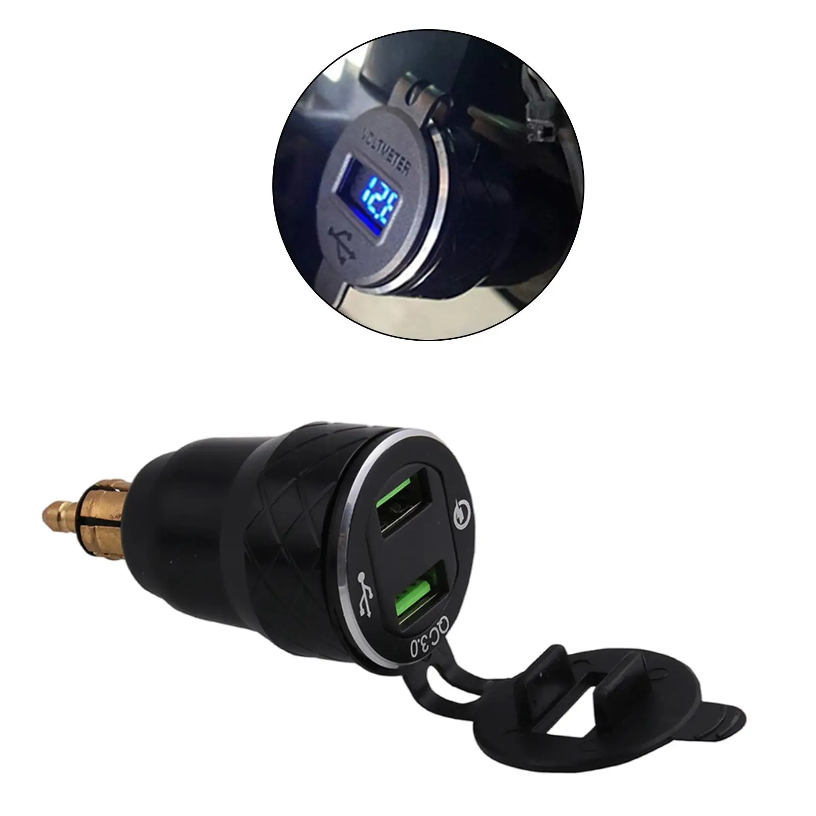Alloy Metal Mini USB Car Charger Dual Port Cigarette Lighter Display Adaptor for Universal Mobile Chargers
Alloy Metal Mini USB Car Charger Dual Port Cigarette Lighter Display Adaptor for Universal Mobile Chargers